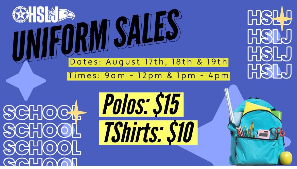  Purchase the HSLJ uniform shirt from the PTO 